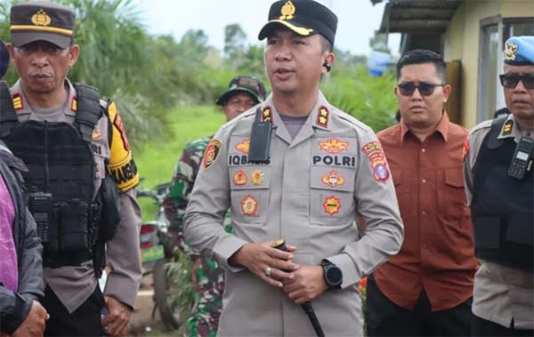 Ratusan Personel Polres Pulang Pisau Amankan Jalannya Unjuk Rasa