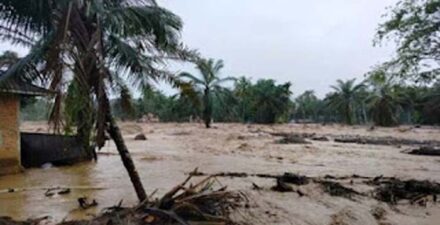 Sungai Batang Nanggang Meluap, Jembatan Darurat di Palembayan Hanyut Dibawa Arus