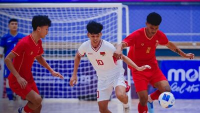 Timnas Futsal Indonesia U-19 vs Myanmar U-19 di Piala AFF Futsal U-19 2025.