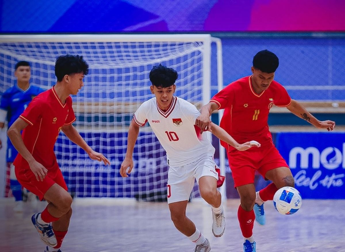 Timnas Futsal Indonesia U-19 vs Myanmar U-19 di Piala AFF Futsal U-19 2025.