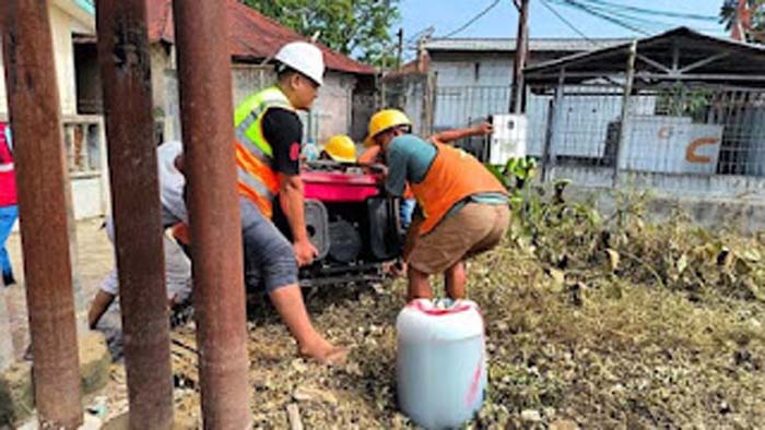 Bantuan genset dari IOH untuk daerah yang terdampak bencana.