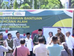 Gubernur Mahyeldi Terima Bantuan Kemanusiaan Tahap II dari Kementan untuk Korban Bencana di Sumbar