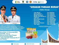 Bencana dan Lonjakan Harga Tak Boleh Bebani Rakyat, Pemprov Sumbar Kembali Gelar Gerakan Pangan Murah