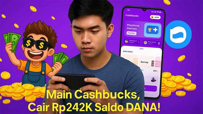 Cashbucks, game penghasil uang dan saldo DANA.