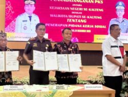 Pemprov Kalteng dan Kejaksaan Teken MoU dan PKS