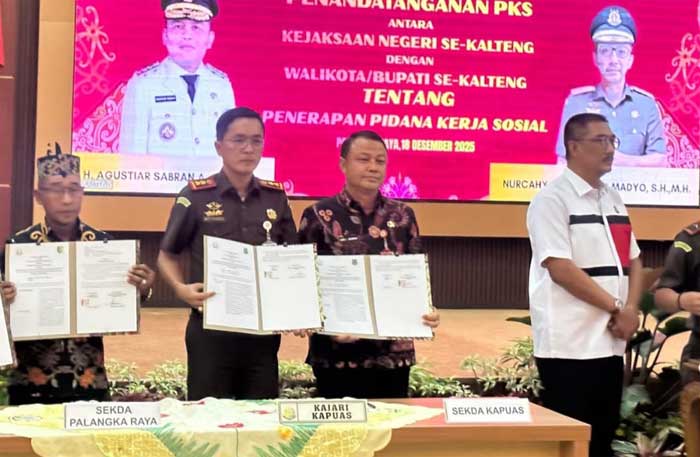 Pemprov Kalteng dan Kejaksaan Teken MoU dan PKS