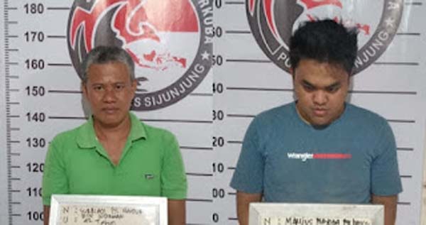 Satresnarkoba Polres Sijunjung berhasil menangkap pelaku
