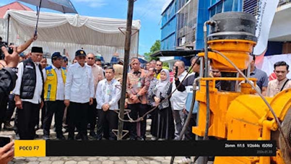 Sumur bor yang dibangun di RSUP DR M Djamil Padang.