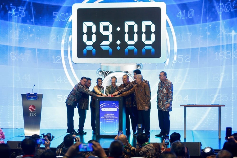 Pembukaan bursa saham 2026 pada Jumat (2/1/2026).