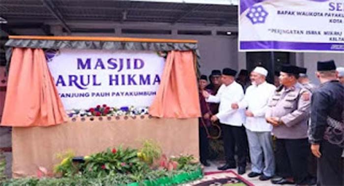 Wakil Wali Kota Payakumbuh, Elzadaswarman saat peresmian.