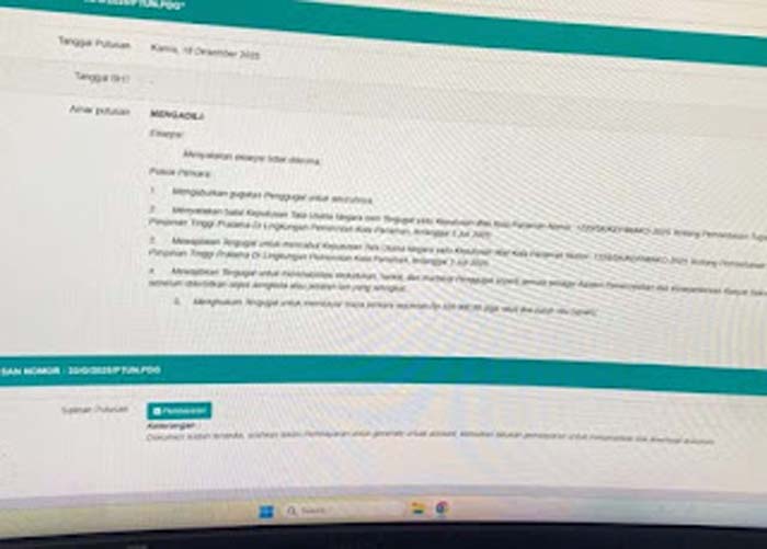 Pemko Pariaman Resmi Ajukan Banding Terkait Pemecatan ASN.