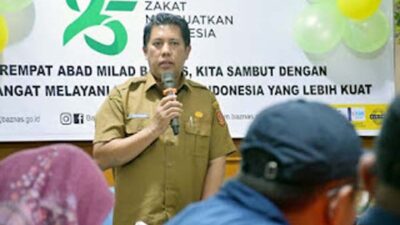 Mhd Lutfi, menghadiri pengukuhan lima relawan Baznas