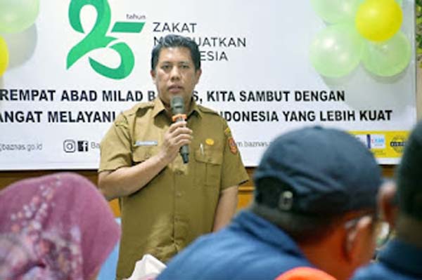 Mhd Lutfi, menghadiri pengukuhan lima relawan Baznas