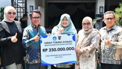 Kota Palu Salurkan Rp250 Juta untuk Pemulihan Pendidikan Pascabencana di Padang