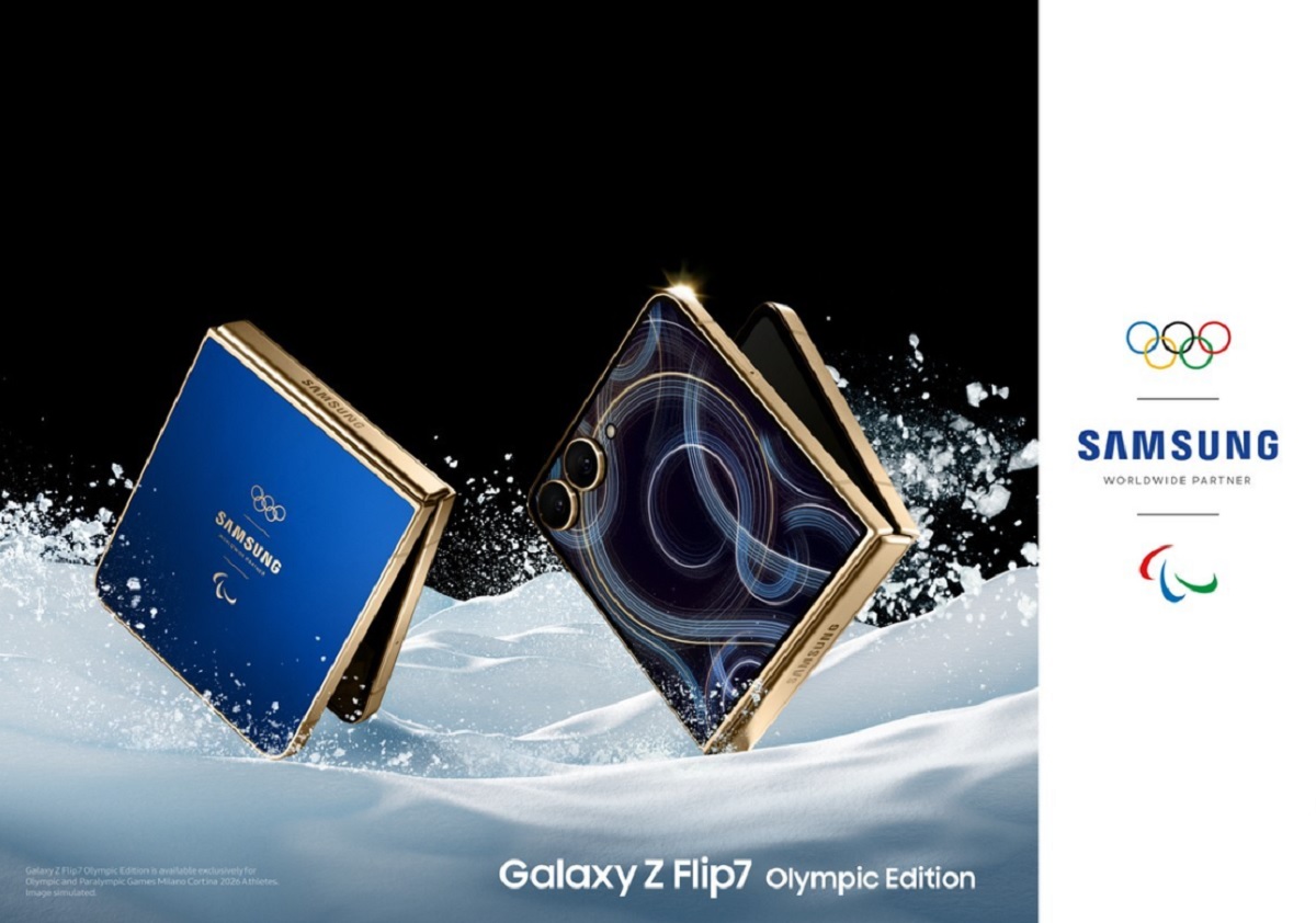 Samsung Galaxy Z Flip7 Olympic Edition.