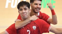 Suasana laga Timnas Futsal Afghanistan vs Arab Saudi di Piala Asia Futsal 2026.