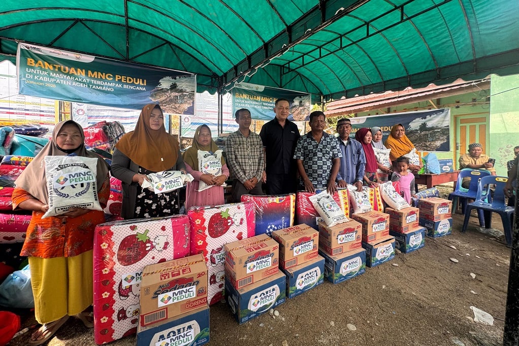 MNC Peduli menyalurkan bantuan sebanyak 10 ton kepada warga terdampak bencana di Desa Bengkelang, Aceh Tamiang.