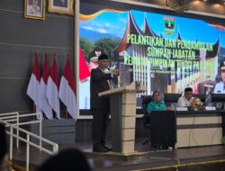 Perkuat Kinerja Birokrasi, Gubernur Mahyeldi Lantik Enam Pejabat Tinggi Pratama dilingkup Pemprov Sumbar