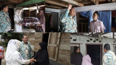 Mengetuk Pintu Kemiskinan, Yota Balad Turun Langsung Bedah Rumah Warga Pariaman