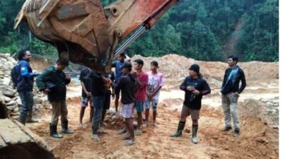 Polres Sijunjung Amankan 7 Pelaku Tambang Ilegal