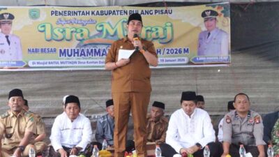 Wabup Pulang Pisau Hadiri Safari Isra Mi’raj di Desa Kantan Dalam