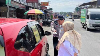 Jasa Raharja Bukittinggi Bersama Samsat Payakumbuh Ikut Razia Patuh