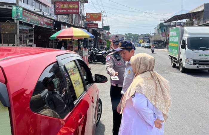 Jasa Raharja Bukittinggi Bersama Samsat Payakumbuh Ikut Razia Patuh