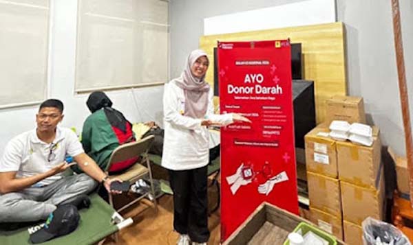 Semarak Bulan K3 Nasional 2026, PLN UID Sumbar Peduli melalui Donor Darah dan Fun Walk