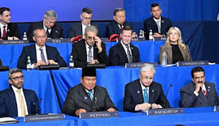 Presiden Prabowo Subianto menghadiri pertemuan Board of Peace di Washington DC.