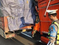 Tol Nganjuk–Caruban Macet Usai Kecelakaan Truk
