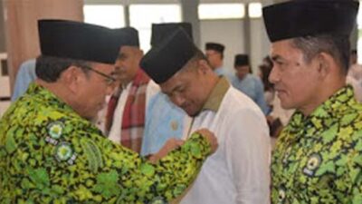 Wakil Wali Kota Padang, Maigus Nasir, melantik Pengurus DMI