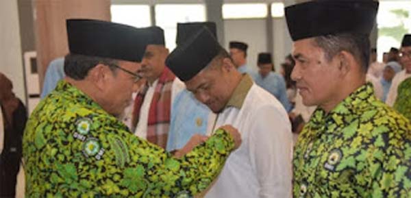 Wakil Wali Kota Padang, Maigus Nasir, melantik Pengurus DMI