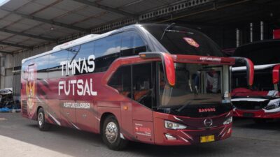 Timnas Futsal Indonesia Resmi Gunakan Bus Baru, Dukung Kenyamanan dan Performa Atlet