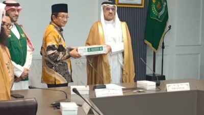 Menag Nasaruddin dan Duta Besar Arab Saudi untuk Indonesia, Faisal Abdullah H. Amodi.