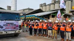 Pengiriman perdana SEPABLOCK pembangunan huntap bagi korban badai hidrometeorologi.