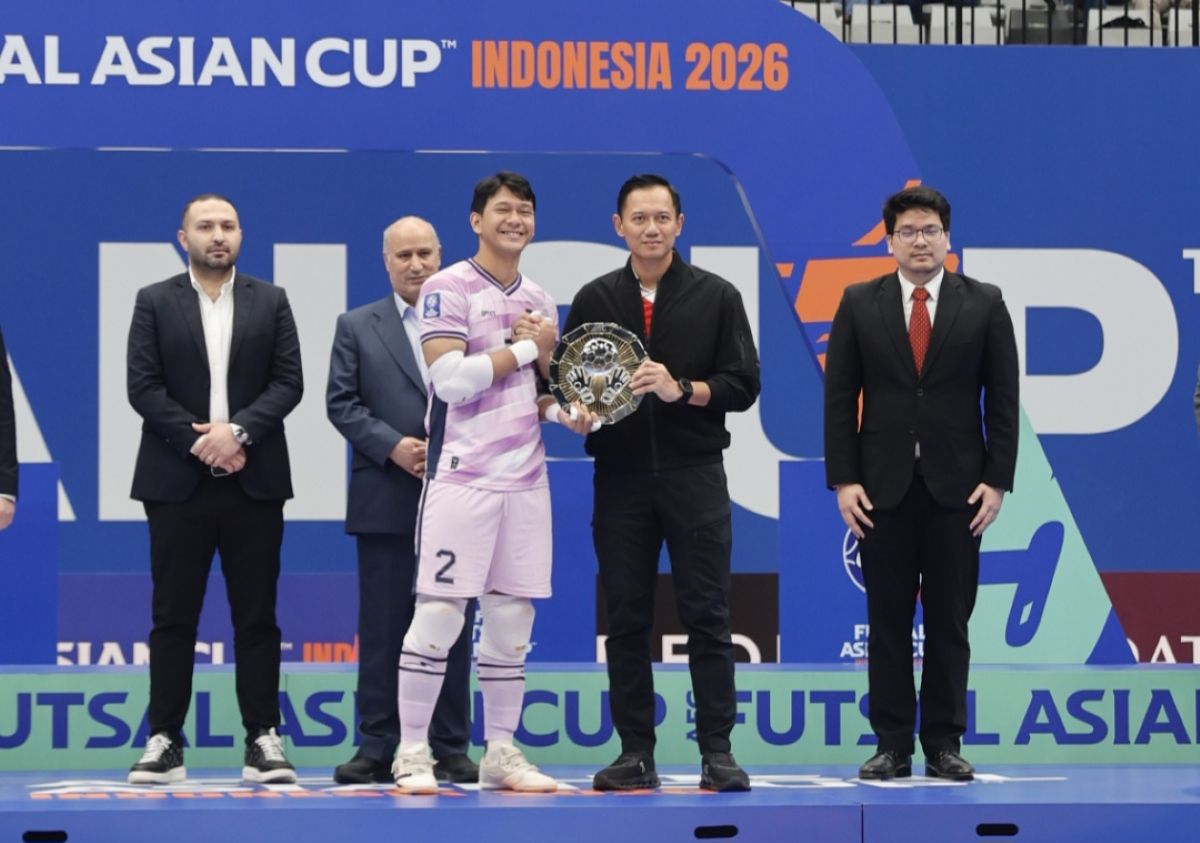 Penjaga Gawang Timnas Futsal Indonesia, Ahmad Habibie jadi kiper terbaik di Piala Asia Futsal 2026.