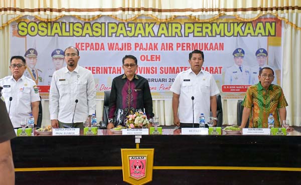 Pemprov Sumbar Sosialisasikan Pajak Air Permukaan di Agam