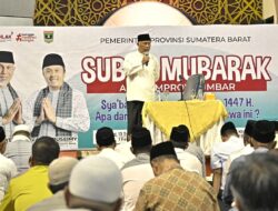Gubernur Mahyeldi : Kegiatan Safari Ramadhan Pemprov Sumbar Tahun 2026 Akan Difokuskan ke Daerah Terdampak Bencana