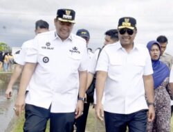 Wagub Sumbar dan Wako Pariaman Tinjau Irigasi Anai II Telah Mengalir Harapan Petani Kembali Hidup