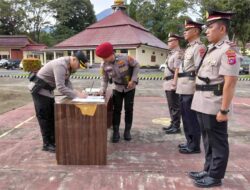 Polres Solok Selatan Gelar Sertijab Kasat Lantas dan Kasat Binmas