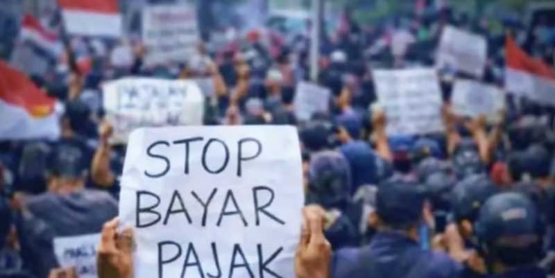 Stop Bayar Pajak menggema di Jawa Tengah.