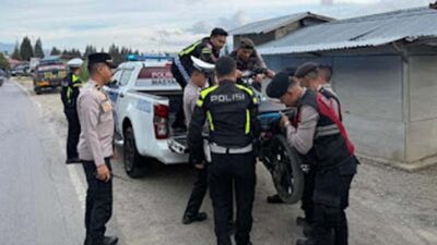 Kapolres Solok turunkan tim gabungan antisipasi balap liar di Alahan Panjang.
