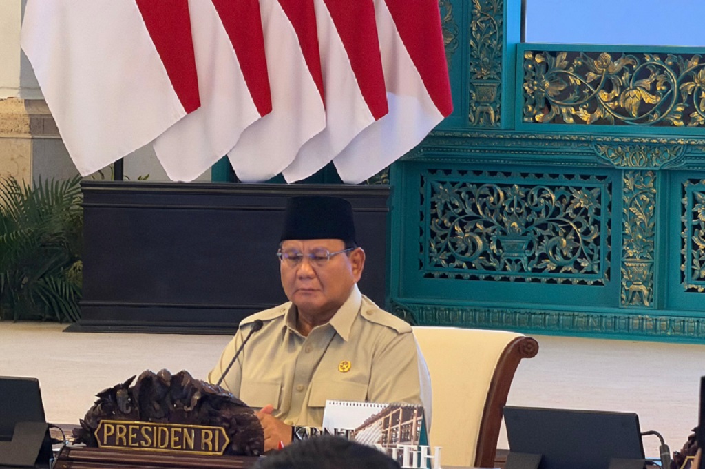 Presiden Prabowo Subianto memimpin Sidang Kabinet Paripurna.