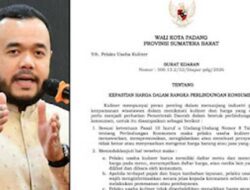 Wali Kota Padang Terbitkan SE Kepastian Harga Menjelang Idul Fitri 1447 H