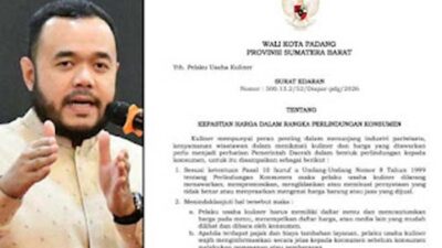 Pemkot Padang Awasi Harga Kuliner Demi Kenyamanan Wisatawan dan Pemudik.