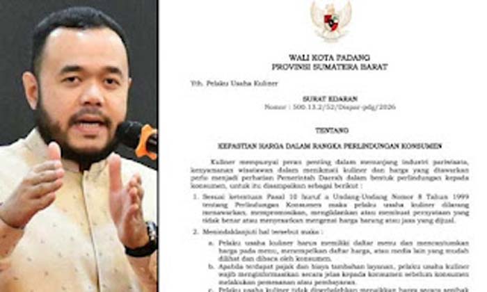 Pemkot Padang Awasi Harga Kuliner Demi Kenyamanan Wisatawan dan Pemudik.