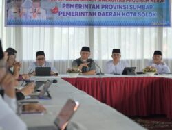 Mahyeldi Ansharullah Pimpin Rakor, Pemprov Sumbar dan Pemko Solok Sinkronkan Program Strategis