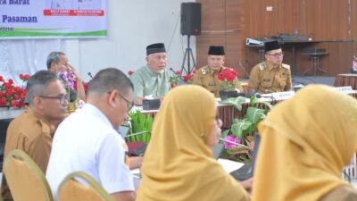 Perkuat Sinergi Pembangunan, Gubernur Mahyeldi Pimpin Rakor Pemprov Sumbar dan Pemkab Pasaman