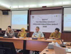 Jasa Raharja Sumatera Barat Gelar Rapat Tim Pembina Samsat, Bahas Peningkatan Pelayanan Kesamsatan