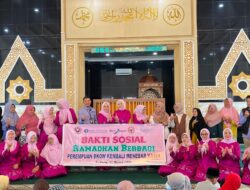 Ramadan Perdana Kepemimpinan Dianita Maulin, BKOW Sumbar Salurkan Ratusan Bantuan Paket Sembako